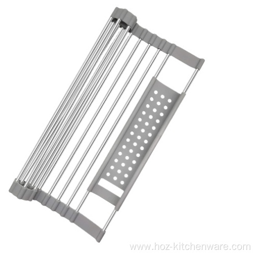 Roll-up Over Sink Drying Rack w/Cutlery Rest